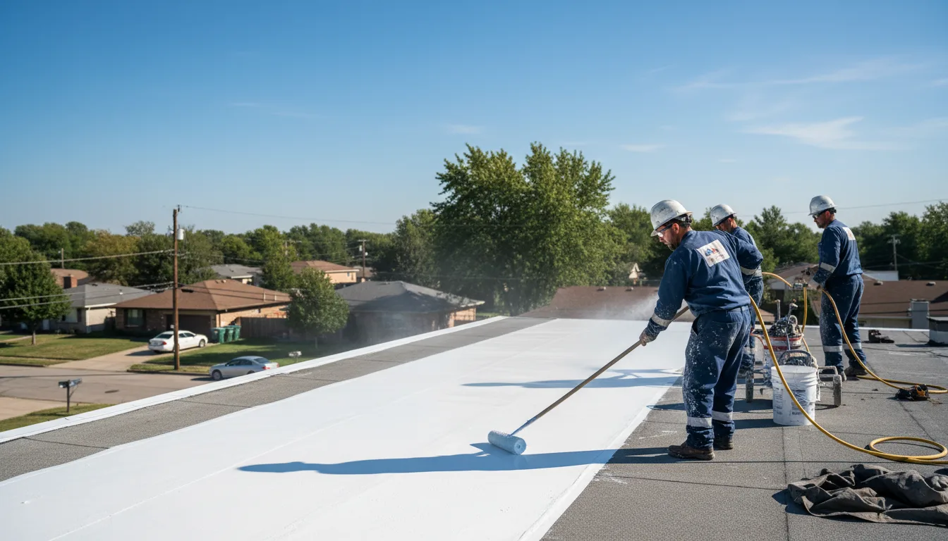 Commercial roof coating in Ballston Lake, NY near me